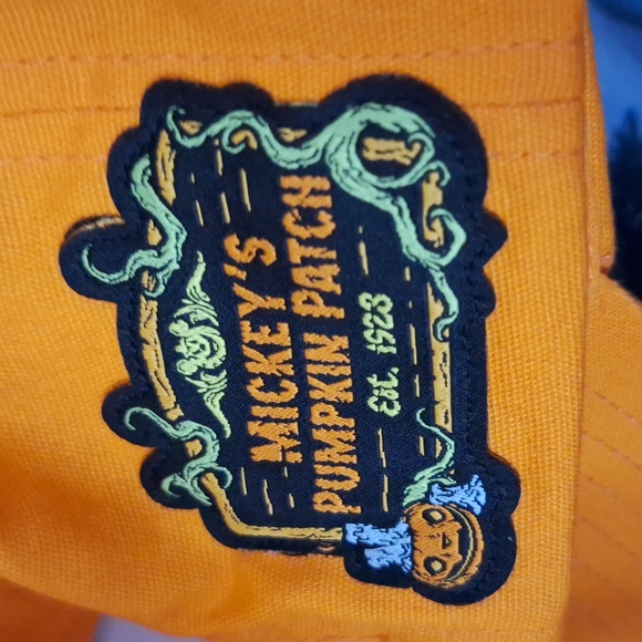 Disney Mickey Mouse GLOWS IN THE DARK Pumpkin Patch Hat - Picture 7 of 8